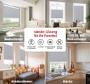DomDeco Plissee Premium Plissee ohne Bohren, Sichtschutz, lichtdurchlässig, blickdicht, Klemmfix, UV-beständig, modernes Design, stufenlos Bild 1