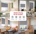 DomDeco Wabenplissee Thermo Grau - Verdunkelung & Klemmfix Bild 3