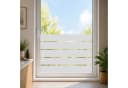 Nomiro Fensterfolie Sichtschutz Streifen 9cm silber selbstklebend Bild 2