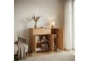 furnicato Sideboard Kommode Buche Grau mit höhenverstellbaren Fächern Bild 5