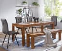 furnicato Esszimmerbank Massivholz Walnuss Finish Bild 3