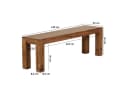 furnicato Esszimmerbank Massivholz Walnuss Finish Bild 4