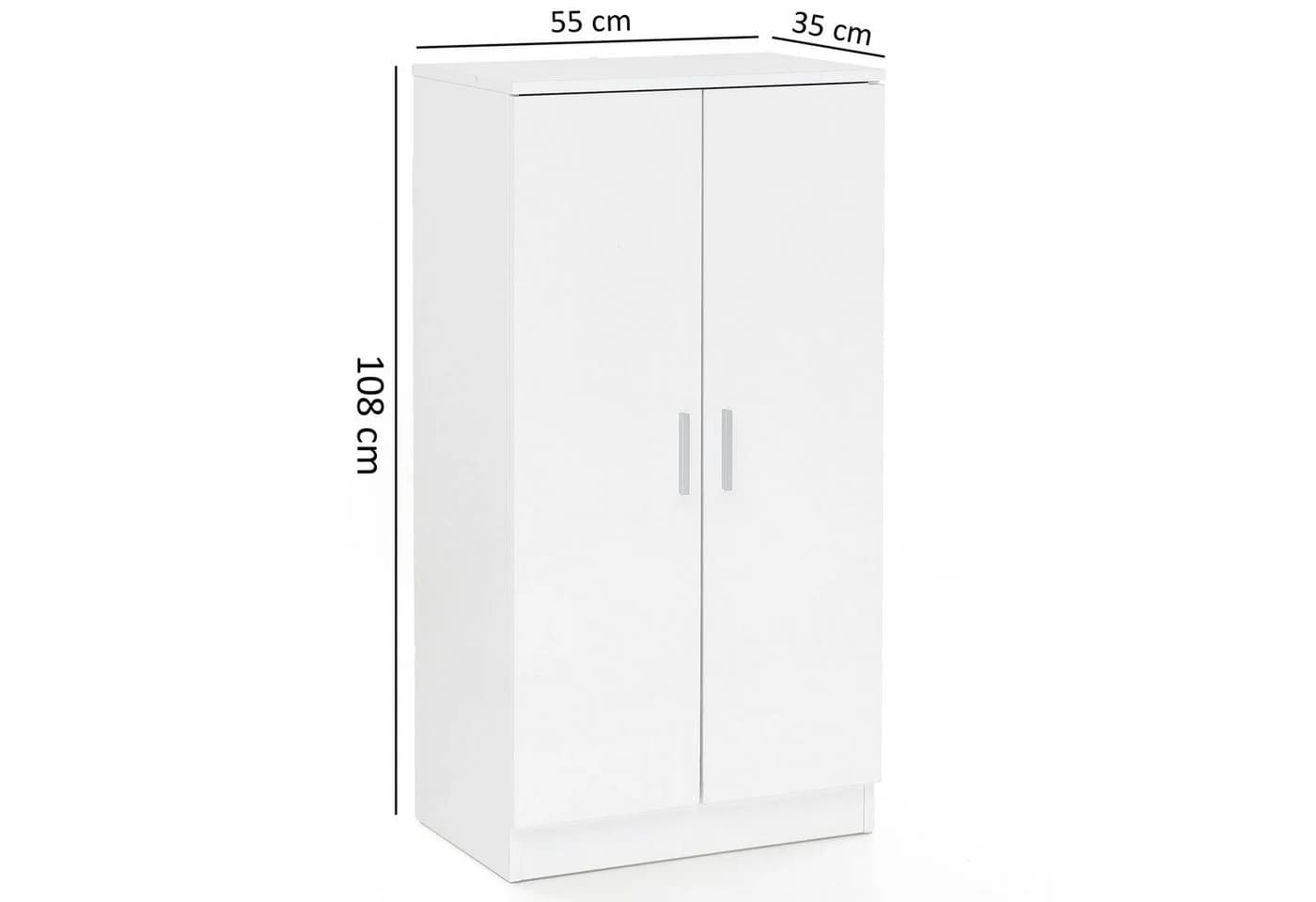 furnicato Schuhschrank 7 Ebenen Weiß mit Ablagefläche - Bild 4