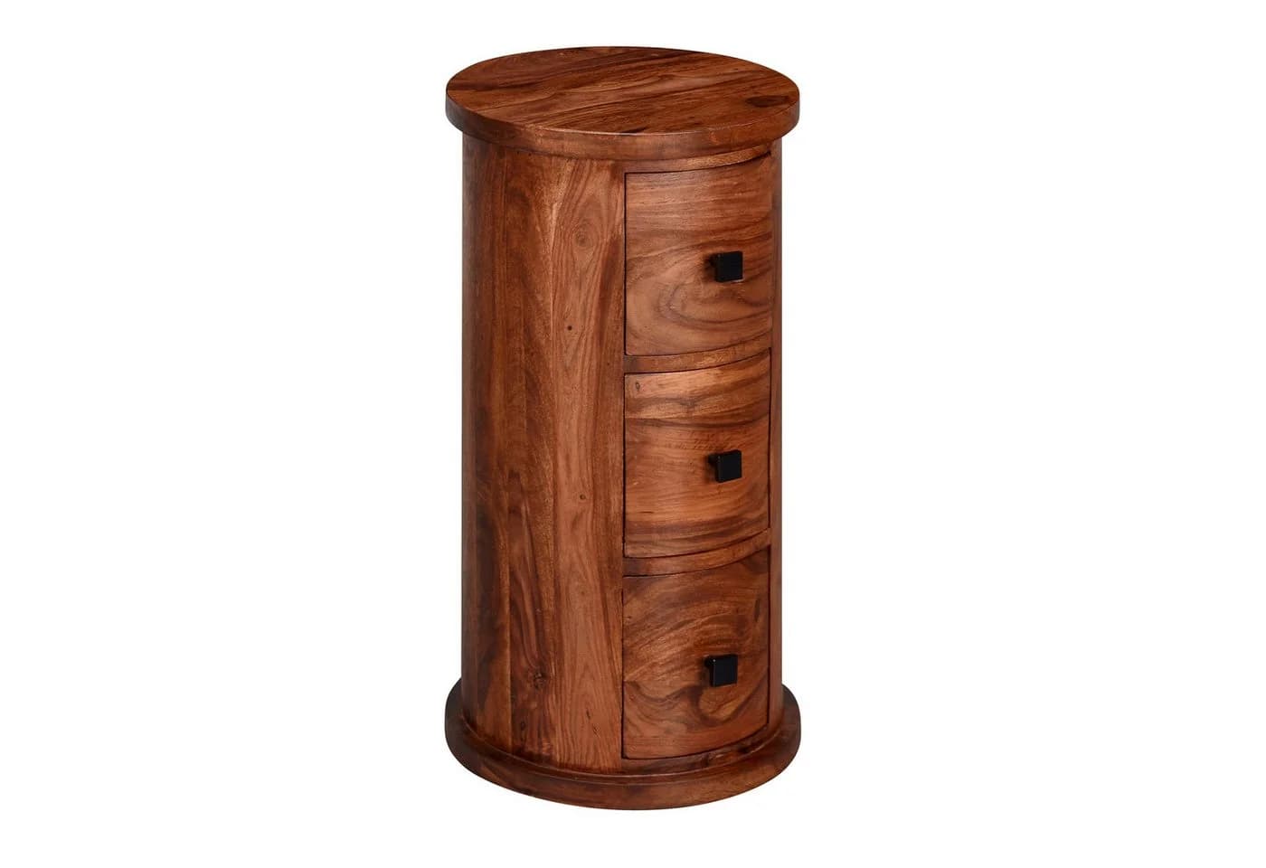 furnicato Sideboard Kommode Massivholz Walnuss Finish 3 Schubladen - Bild 2