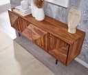 furnicato Lowboard TV-Unterschrank Massivholz Walnuss Finish Bild 5