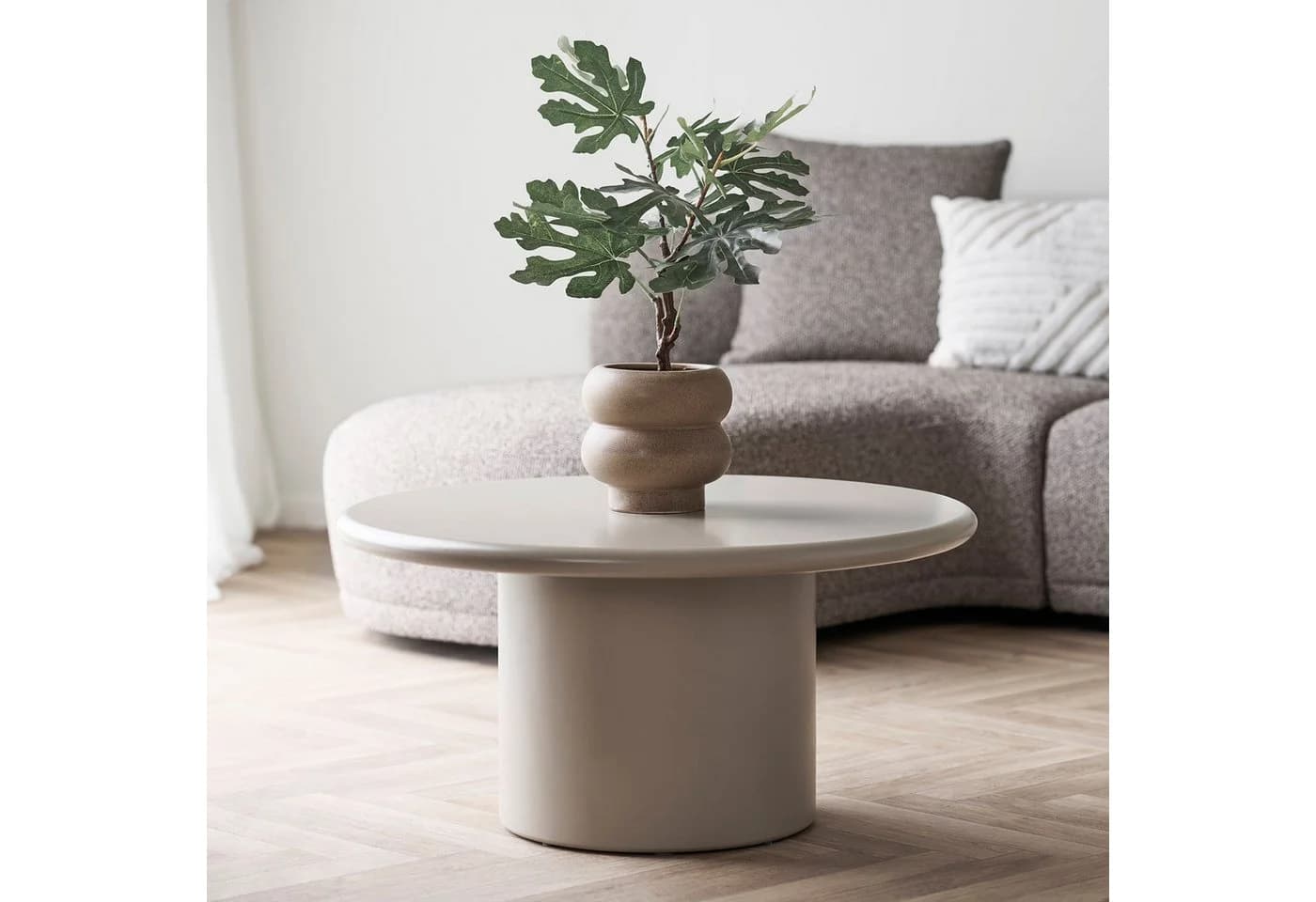 tinkaro Blumentopf Keramik Braun Rund - Bild 3