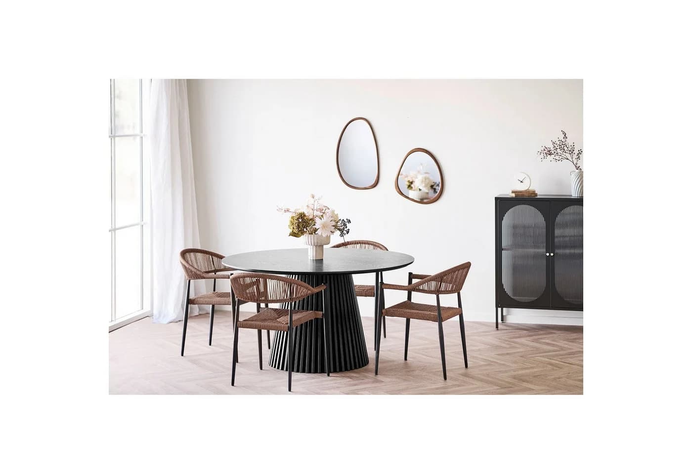 tinkaro Dekovase Vase aus Zement Braun-Beige - Bild 5