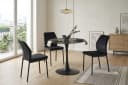 OTTO home Esstisch Freya Runder Tisch 90cm Sinterstein Schwarz Bild 1