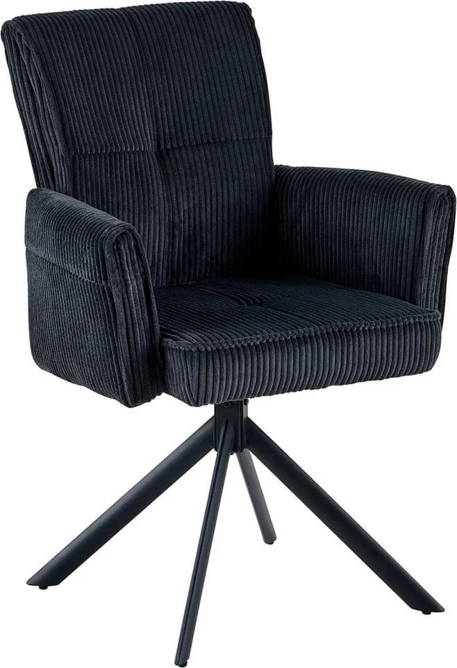 OTTO home Esszimmerstuhl Viola 2er-Set Schwarz Drehbar - Bild 4