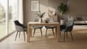OTTO home Esszimmerstuhl Azura 2er-Set Grau Webstoff Drehfunktion Bild 1