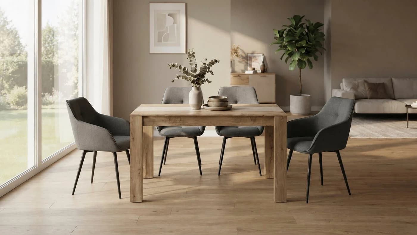 OTTO home Esszimmerstuhl Azura 2er-Set Grau Webstoff Drehfunktion