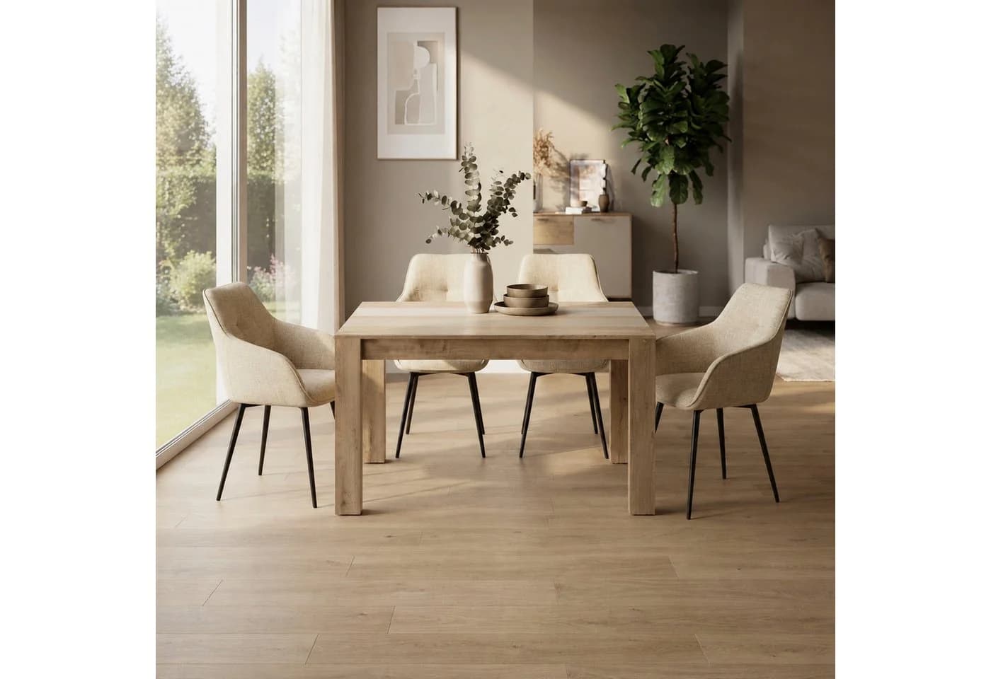 OTTO home Esszimmerstuhl Azura 2er-Set Webstoff