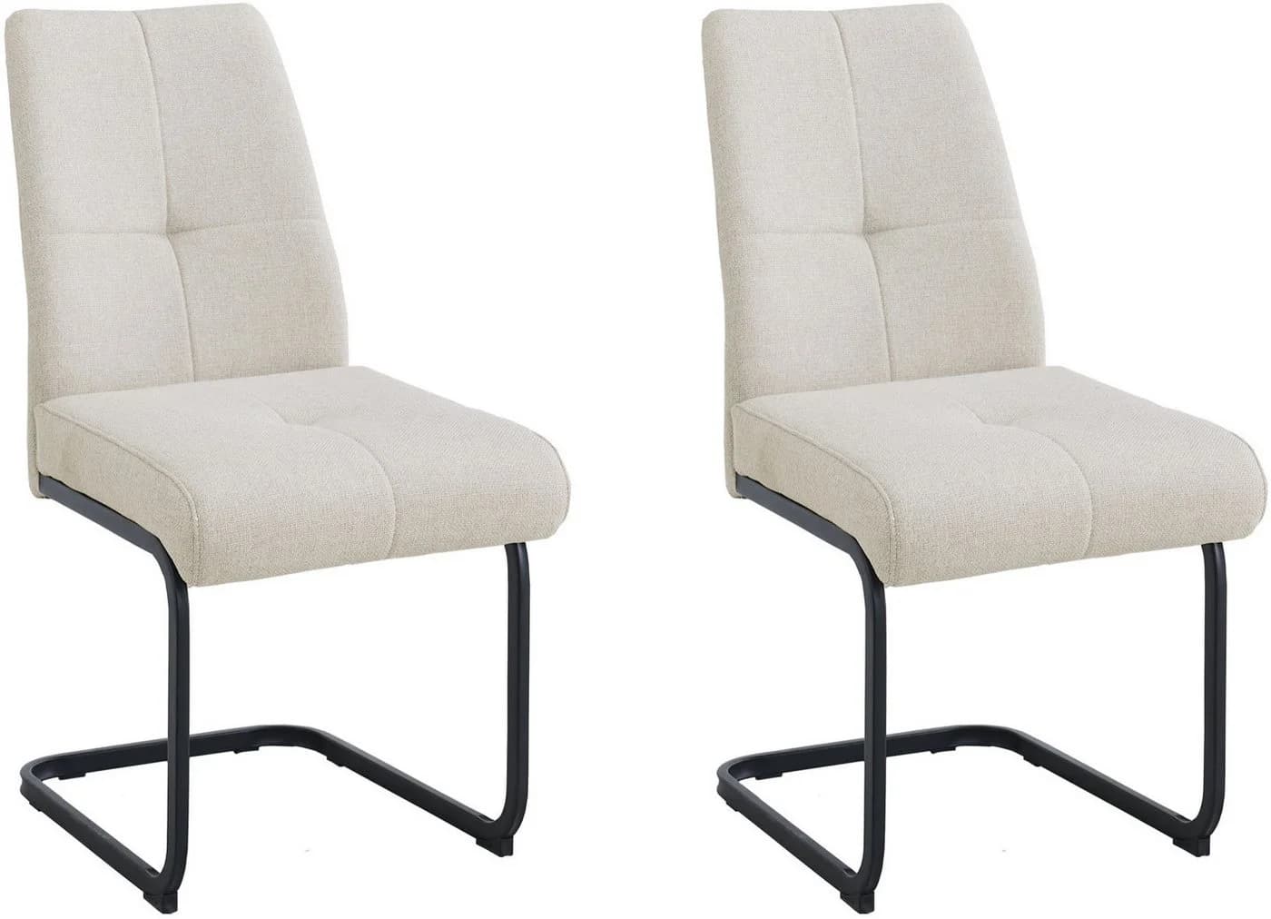 OTTO home Freischwinger Alabama 2er-Set Beige Metall - Bild 2
