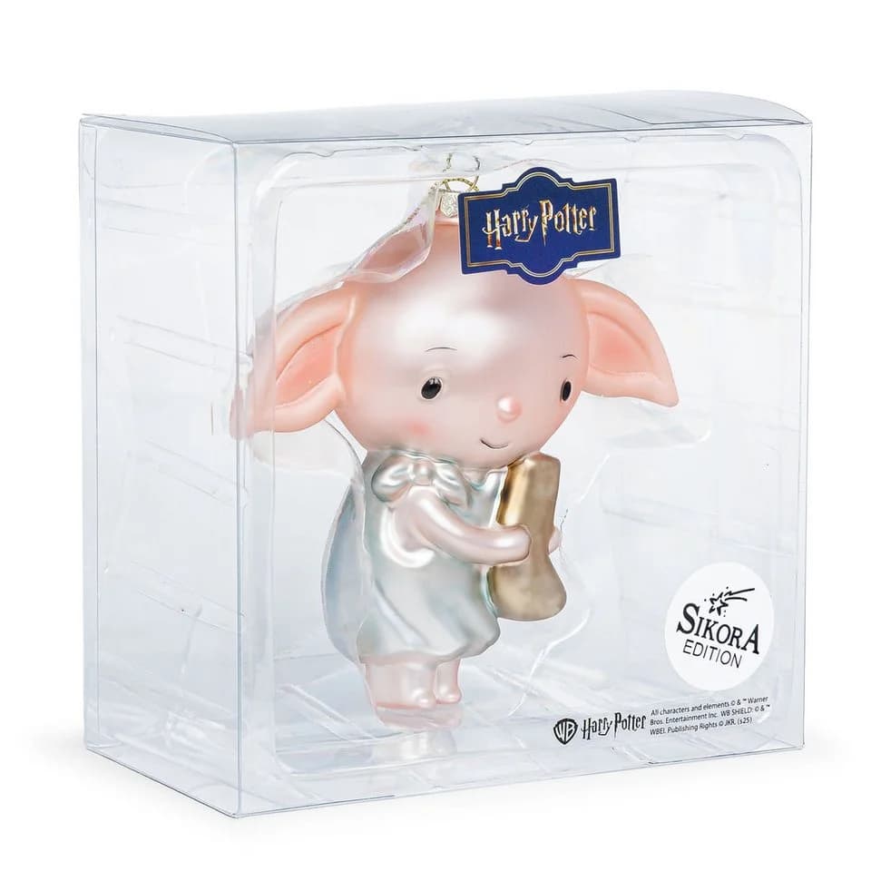 SIKORA Weihnachtsbaumkugel Dobby Glas Harry Potter Deko - Bild 4