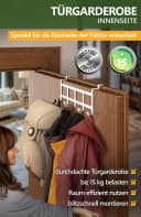 Lindenstein Türhaken Edelstahl Weiß 5 Haken Ohne Bohren Bild 1