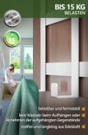 Lindenstein Türhaken Edelstahl Weiß 5 Haken Ohne Bohren Bild 4