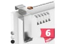 Lindenstein Türhaken Innenseite Premium 6er Set Silber Bild 2