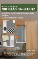 Lindenstein Türhaken XXL 10er Set Weiß Edelstahl Ohne Bohren Bild 5