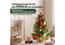 Lindenstein Künstlicher Mini-Weihnachtsbaum 60 cm mit LED-Beleuchtung und Deko Bild 1