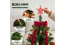 Lindenstein Künstlicher Mini-Weihnachtsbaum 60 cm mit LED-Beleuchtung und Deko Bild 4
