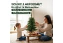 Lindenstein Künstlicher Mini-Weihnachtsbaum 60 cm mit LED-Beleuchtung und Deko Bild 5