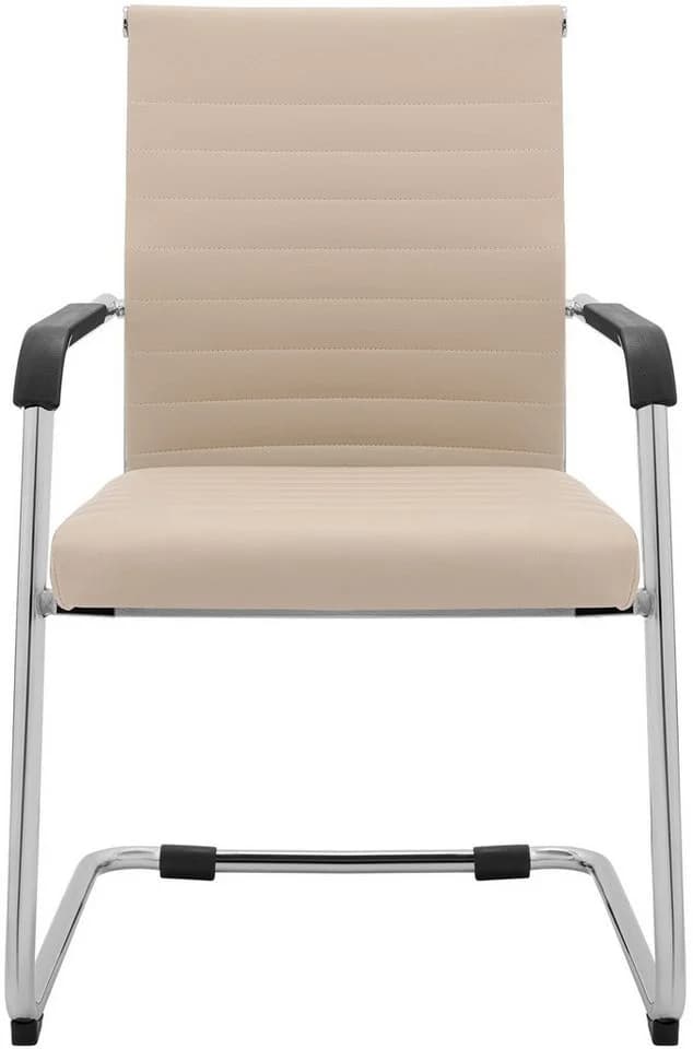 CLP Besucherstuhl Hakon 2er Set gepolstert Lederoptik mit Armlehnen - Bild 4