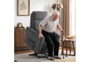 HOMCOM Elektrischer Relaxsessel mit Aufstehhilfe, Massage & Wärme Grau Bild 2