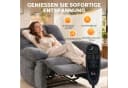 HOMCOM Massagesessel Grau mit Vibrationsmassage und Lendenwärme Bild 4