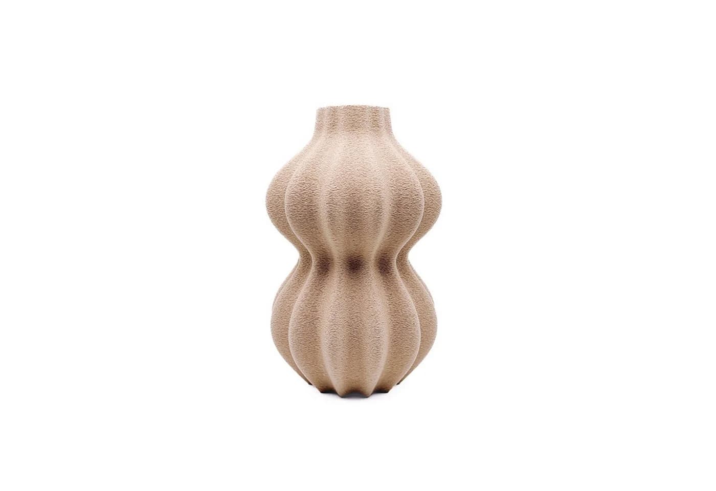 Art Novague Dekovase Elya Beige mit Glaseinsatz - Bild 2