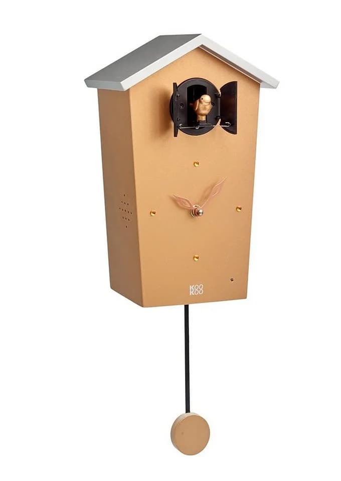KOOKOO Pendelwanduhr BirdHouse Modernes Design