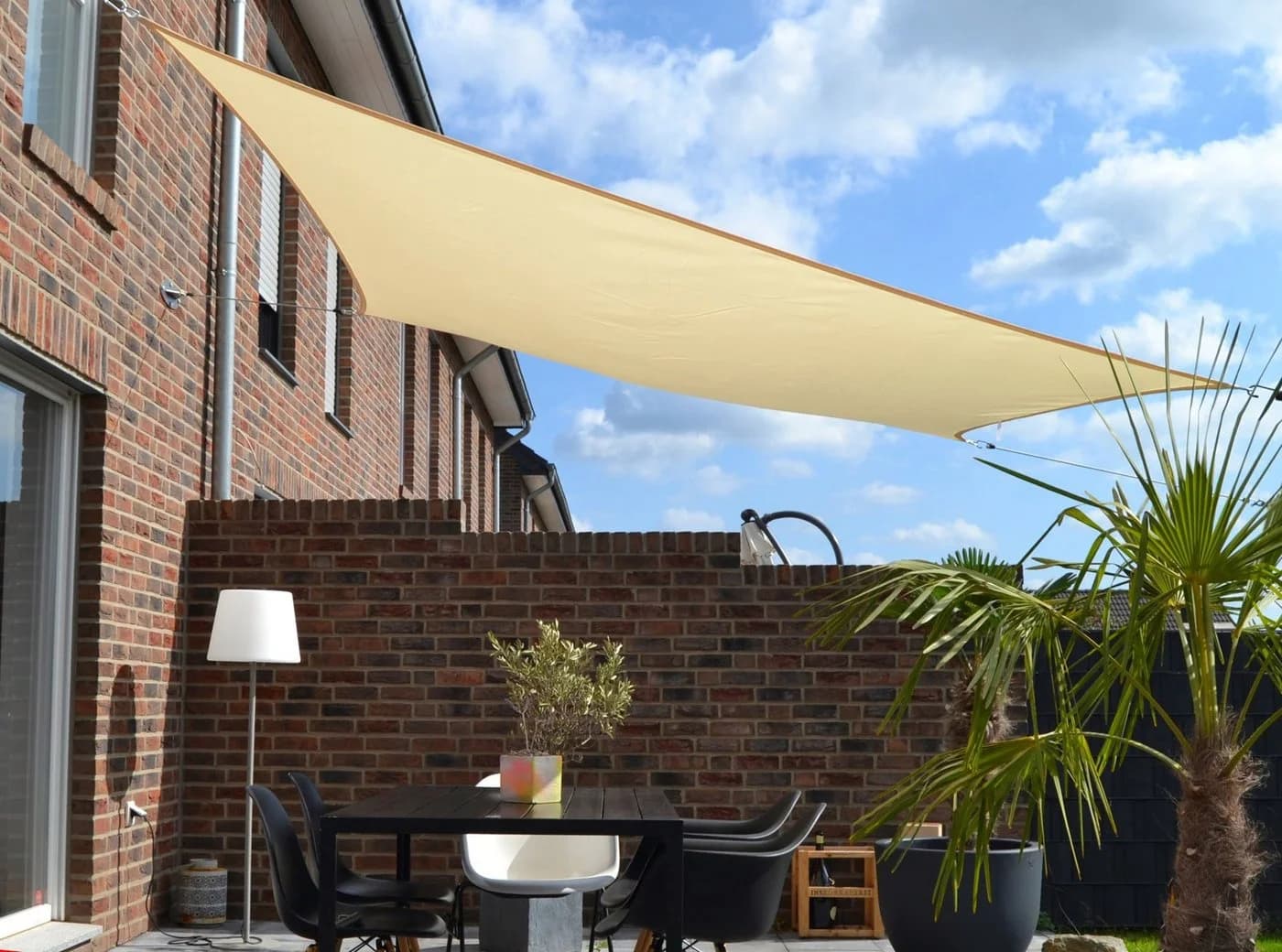 FLORACORD Sonnensegel beige Polyester 250x300 cm - Bild 2