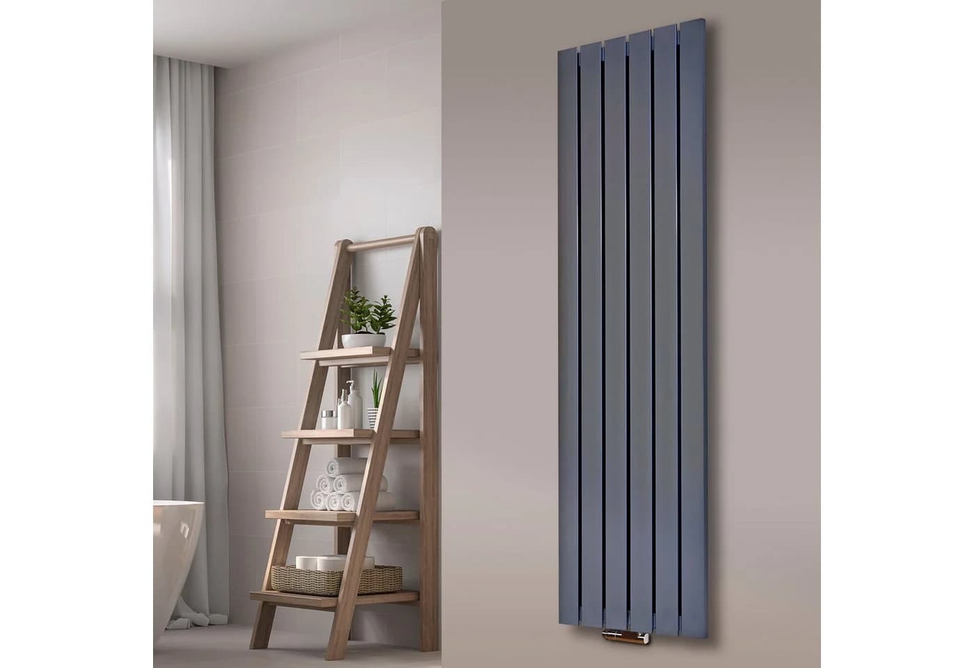 Szagato Badheizkörper Design Peking 3 Edelstahloptik 180x47cm - Bild 2