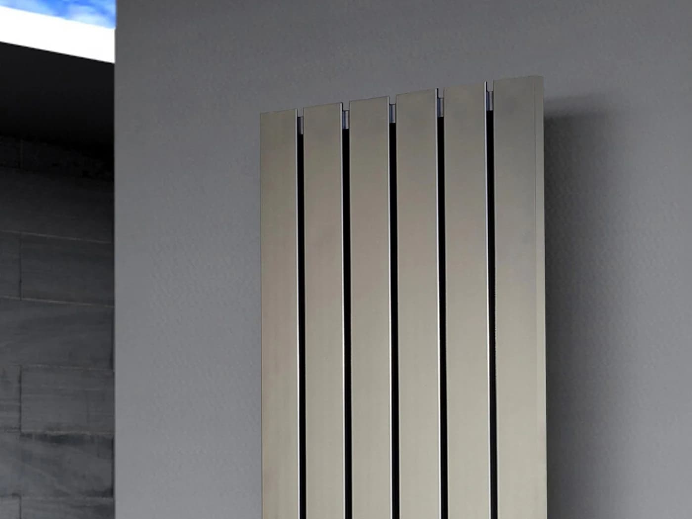 Szagato Badheizkörper Design Peking 3 Edelstahloptik 180x47cm - Bild 3
