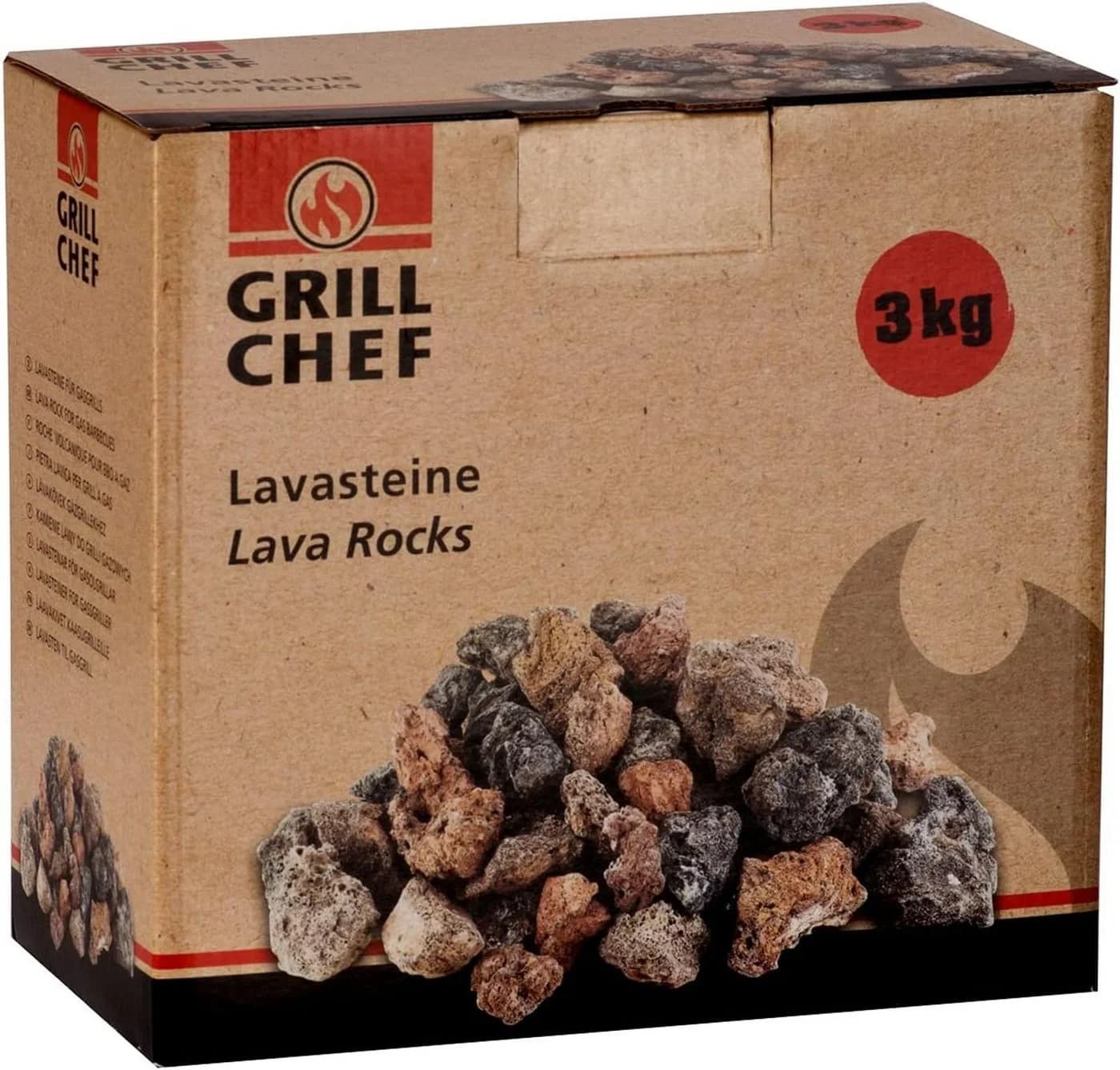 LANDMANN Lavasteine GRILLCHEF 3kg Nachfüllpackung für Gasgrills - Bild 2