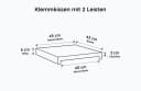 Lycce Klemmkissen Bankauflage Beige Kunstleder Bild 3