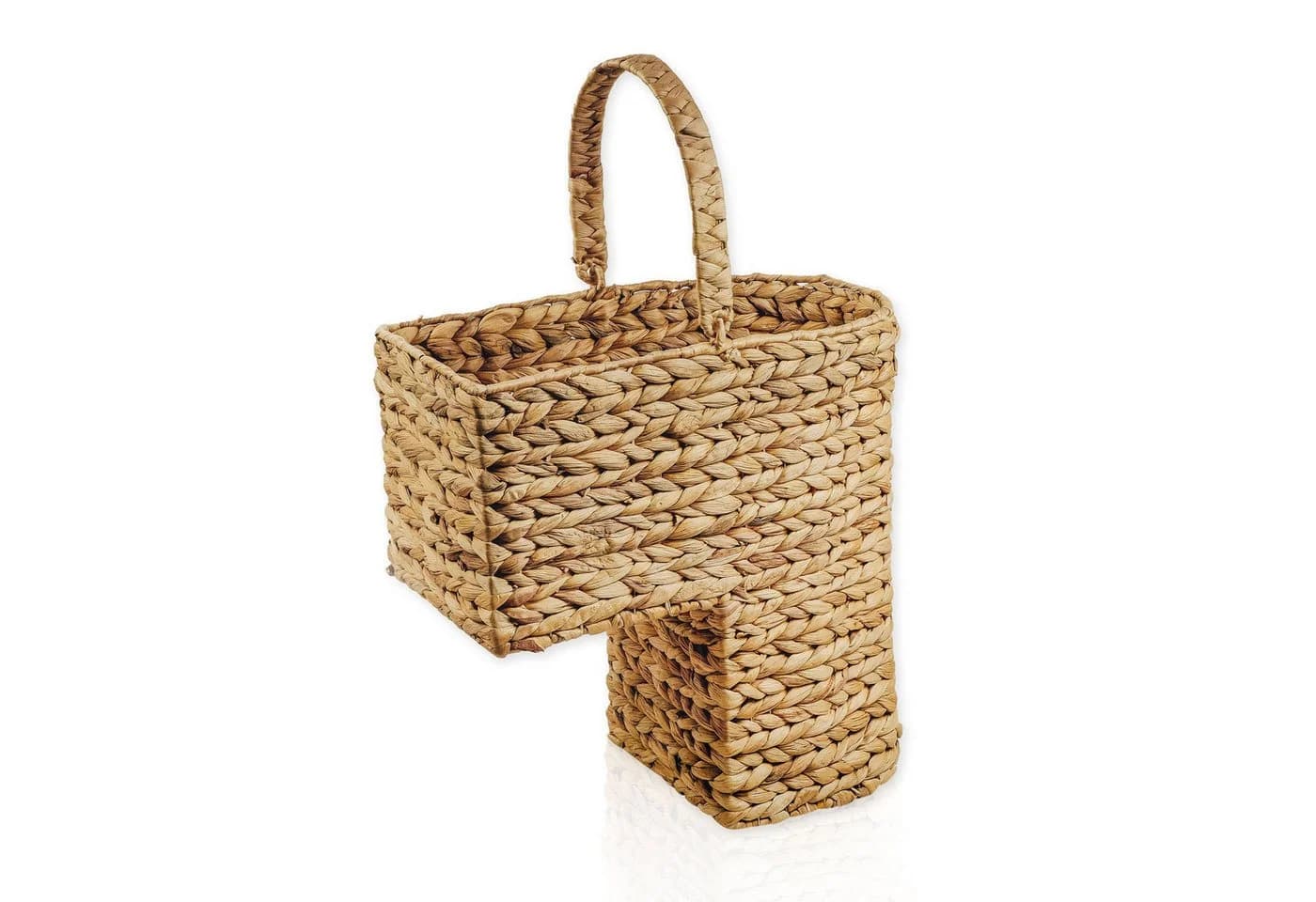 Lycce Treppenkorb Wasserhyazinthe Natur mit Griff 20L - Bild 2