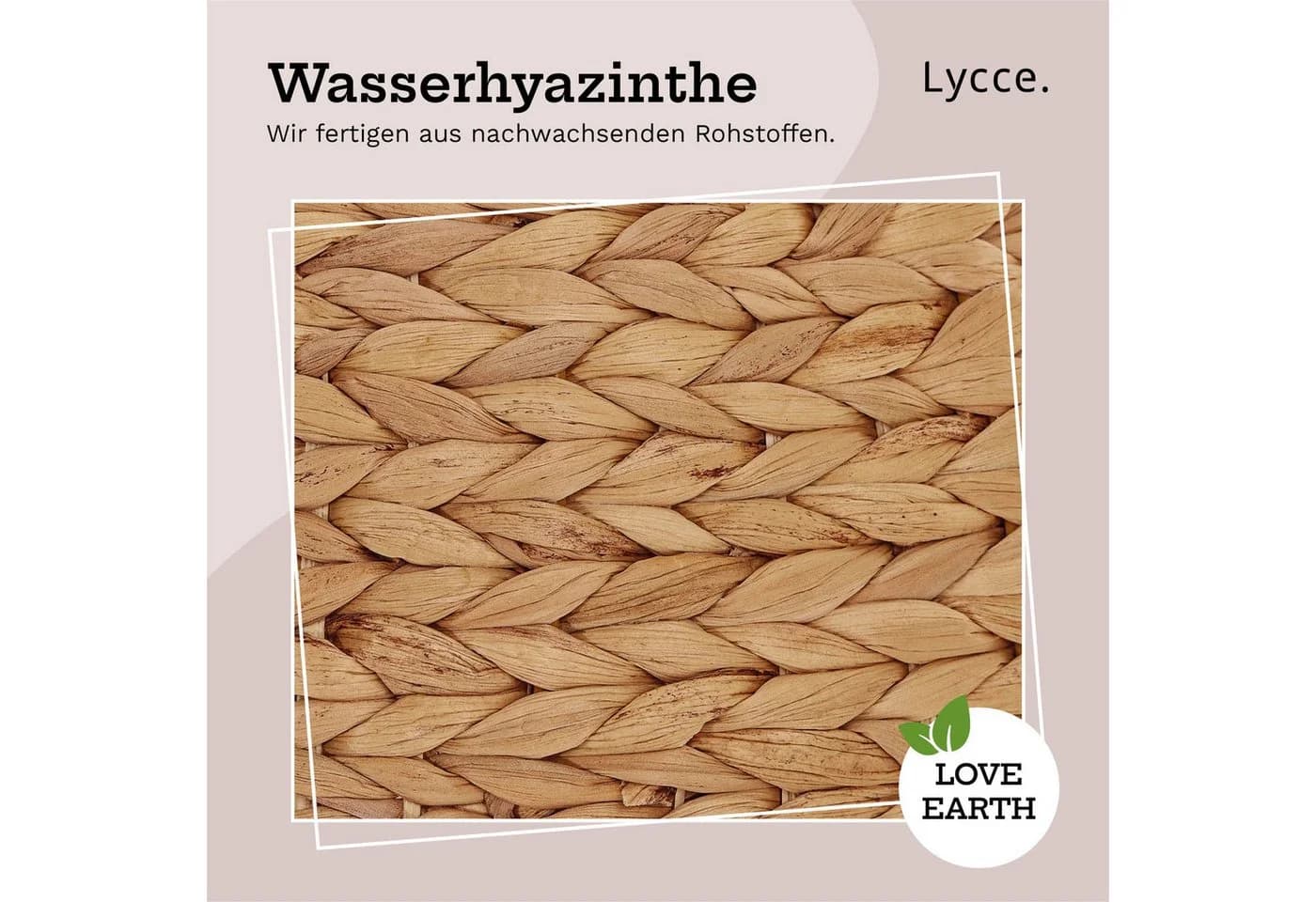 Lycce Schirmständer aus Wasserhyazinthen-Geflecht - Bild 4