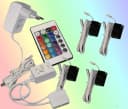 TRANGO LED Glaskantenbeleuchtung 4er Set RGB Farbwechsel mit Fernbedienung Bild 2