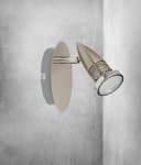 TRANGO LED Deckenstrahler Edelstahl-Optik GU10 schwenkbar Bild 2