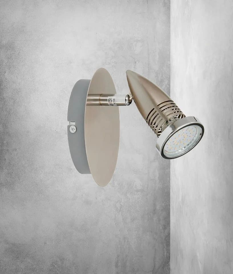 TRANGO LED Deckenstrahler Edelstahl-Optik GU10 schwenkbar - Bild 2