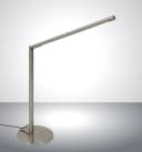 TRANGO LED Tischleuchte 7489 LED Tischleuchte Straight Edelstahl-Optik Schreibtischlampe Bild 1