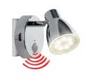 TRANGO LED Nachtlicht Bewegungsmelder 2635-018 LED Sensor Steckdosenlampe MILO Automatikfunktion Chrom Bild 4