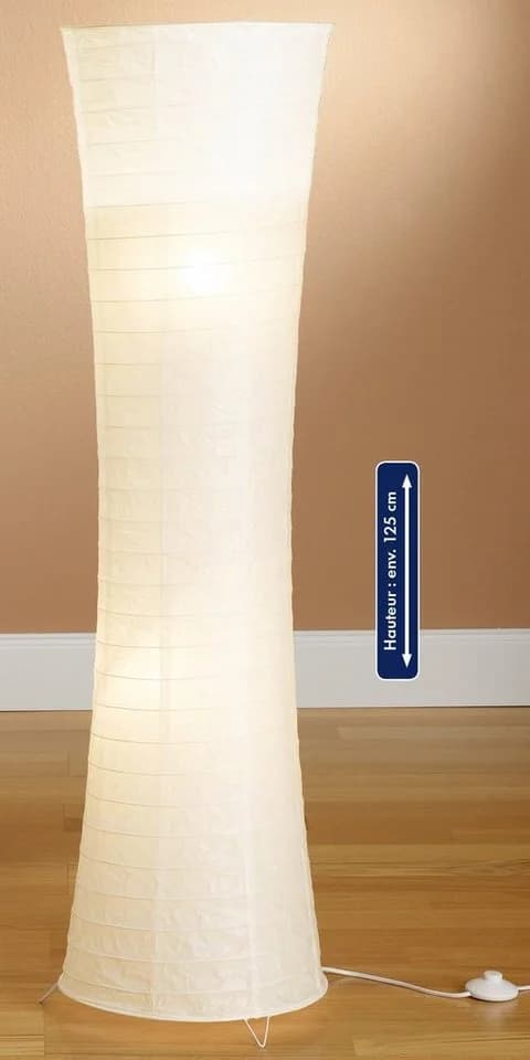TRANGO LED Stehlampe 1229L Weiß Reispapier Handmade - Bild 3