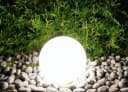 TRANGO LED Gartenkugel 20cm Weiß IP44 Gartenleuchte mit LED Bild 1
