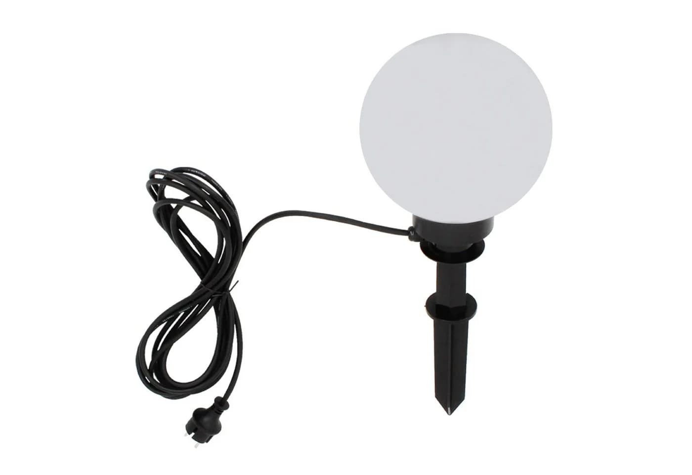 TRANGO LED Gartenkugel 20cm Weiß IP44 Gartenleuchte mit LED - Bild 2