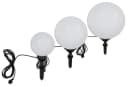 TRANGO LED Gartenkugel 20cm Weiß IP44 Gartenleuchte mit LED Bild 3