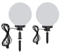 TRANGO LED Gartenkugel 20cm Weiß IP44 Gartenleuchte mit LED Bild 4