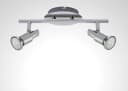 TRANGO LED Deckenspots OSCAR 2-flammig Chrom-Optik inkl. LED Bild 1