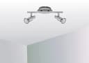 TRANGO LED Deckenspots OSCAR 2-flammig Chrom-Optik inkl. LED Bild 2