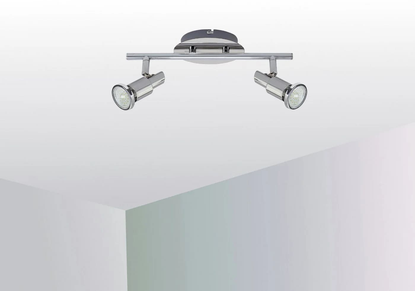 TRANGO LED Deckenspots OSCAR 2-flammig Chrom-Optik inkl. LED - Bild 2